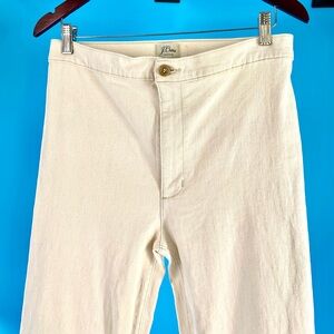 JCrew Women’s Off White Jeans. Straight Leg. Size: 30